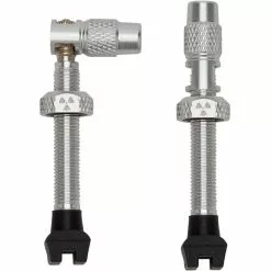 Nukeproof Universal Presta Tubeless Valves - Pair -Hjuldele Butik Nukeproof Universal Presta Tubeless Valves Pair Tyre Spares Silver FTWG18A 45LNF12R4POLSIL 0