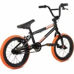 Stolen Agent 14" BMX Bike (2022) -Hjuldele Butik Stolen20Agent201420BMX20Bike20Black20Dark20Neon20Orange2020222003